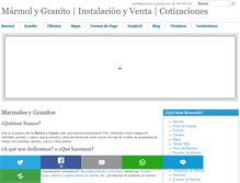Tablet Screenshot of marmol-y-granito.com